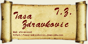 Tasa Zdravković vizit kartica